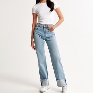 Abercrombie & Fitch The 90's Straight Ultra High Rise Jeans